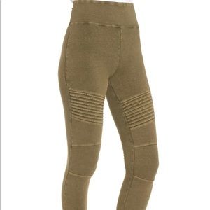 BP Moto Army Green Leggings Size M